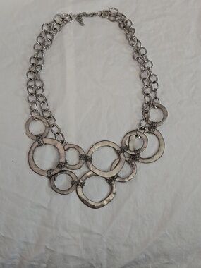 Double Chain Circular Necklace